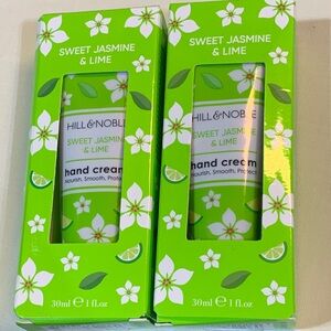 2 Hill & Noble Sweet Jasmine & Lime Hand Creams (P140)